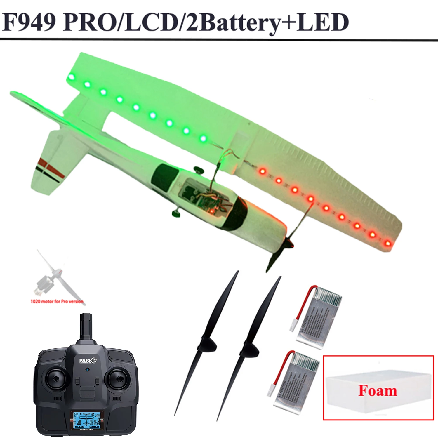 【C0】WLtoys 2.4G F949 LCD Version RC Airplane Cessna 182 3D6G 3Ch Fixed Wing Plane Outdoor Drone RTF With Gyroscope And Night - Image 12