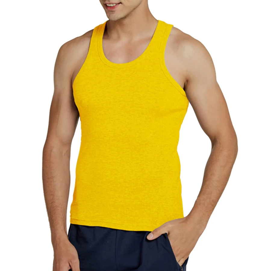 Tank Tops Men Cotton Running Vest Fitness Cool Summer Sleeveless Top Gym Sport Slim Casual Undershirt Male 9 Colors 1PCS - Image 19