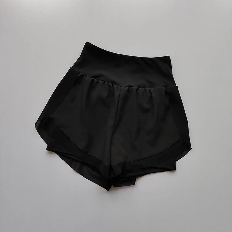 Summer Women's High-Waisted Sports Shorts Mesh Breathable Double-Layer Quick-Dry Gym Fitness Running Cycling Yoga Shorts - Image 10