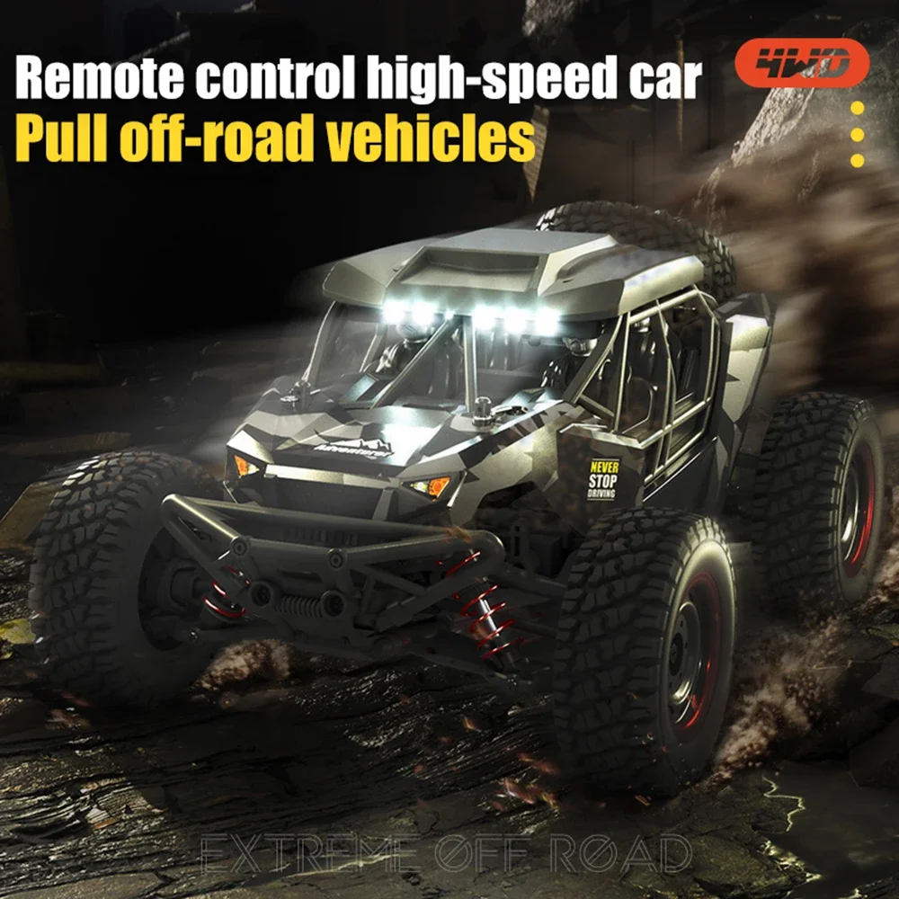 16106 1:16 50KM/H 4WD RC Car With LED Remote Control Off-road Cars High Speed Drift Monster Truck for Kids vs Wltoys 144001 Toys - Image 4