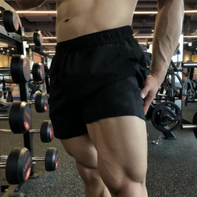 2020 Summer Running Shorts Men 2 in 1 Sports Jogging Fitness Shorts Training Quick Dry Mens Gym Men Shorts Sport gym Short Pants - Image 14