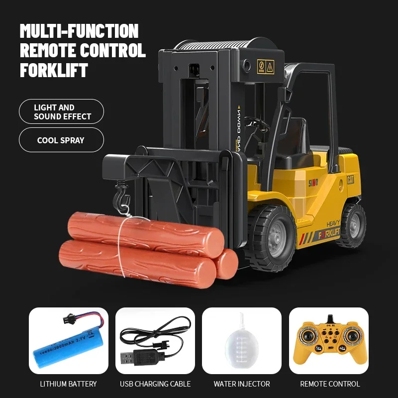 2.4G RC Radio Control Forklift Car Truck Electric Toy Engineering Vehicle Model Children Christmas Kids Boys Gifts Outdoor Toys - Image 2