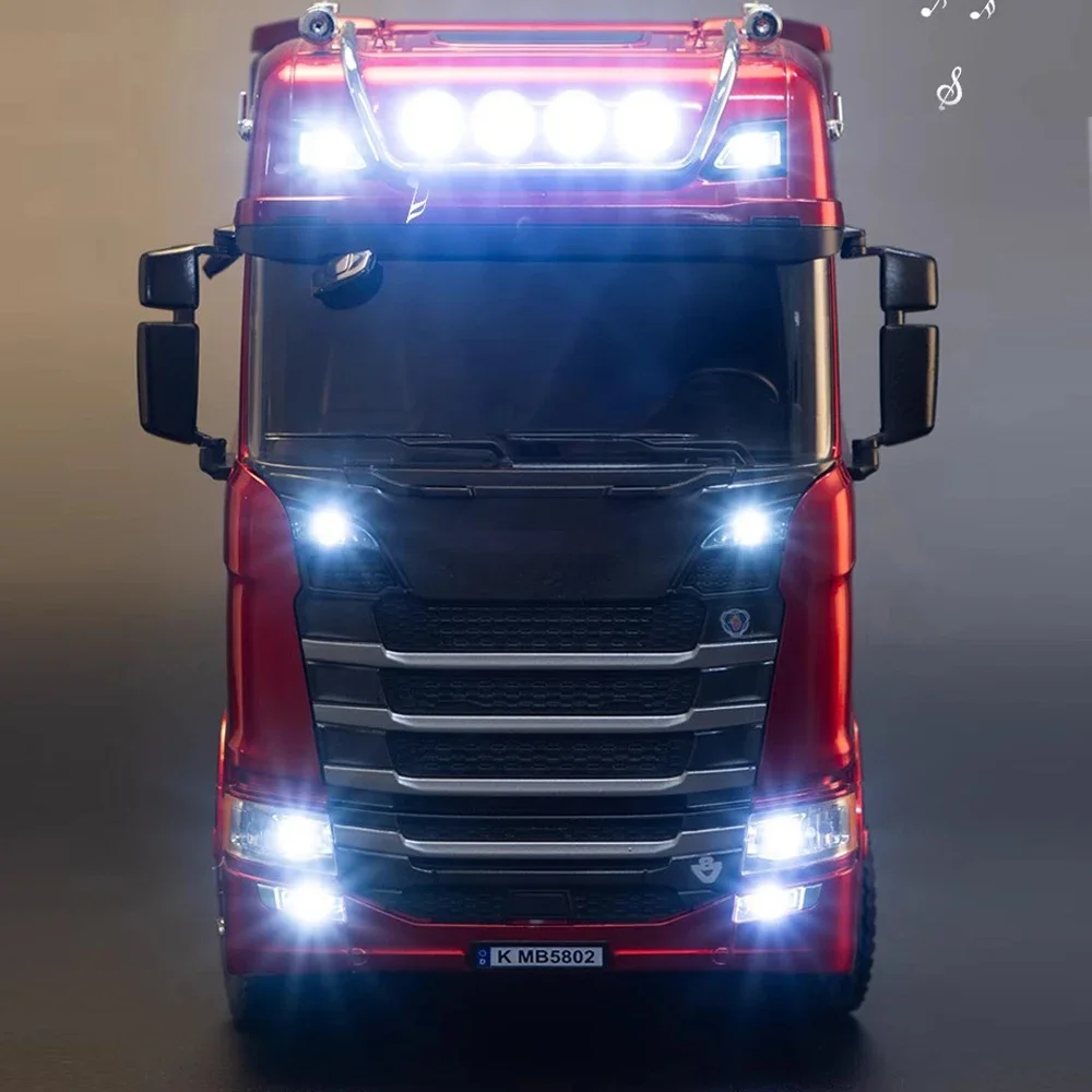 Huina 1501 RC Car 770S RC Alloy Tractor Truck 1/18 19CH 2.4G Engineering Trailer Truck with Light and Sound Toys for Boys Gifts - Image 6