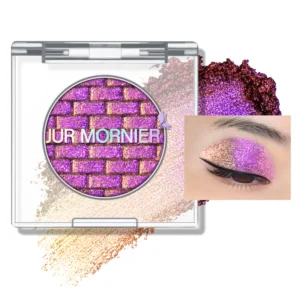 JUR MORNIER Multichrome Eyeshadow,Duochrome Pearl Powder Smooth Pressed Vegan  Waterproof Creamy Formula Glitter Eye Shadow