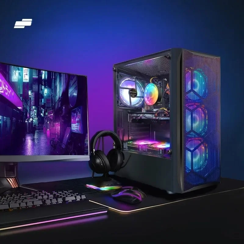 Gaming PC Desktop Computer, Core I7 up to 3.9 GHz, Radeon RX 580 8G, 16G RAM, 512G SSD, WiFi, Bluetooth 5.0, RGB. - Image 4