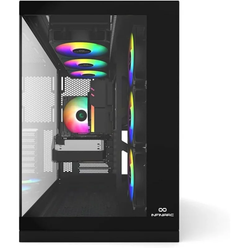 Gaming Desktop PC UNI (core i5-14400F - NVIDIA RTX5060ti 8GB - B760-16GB DDR5 -M.2 1TB- Windows 11 Pro) Black - Image 2
