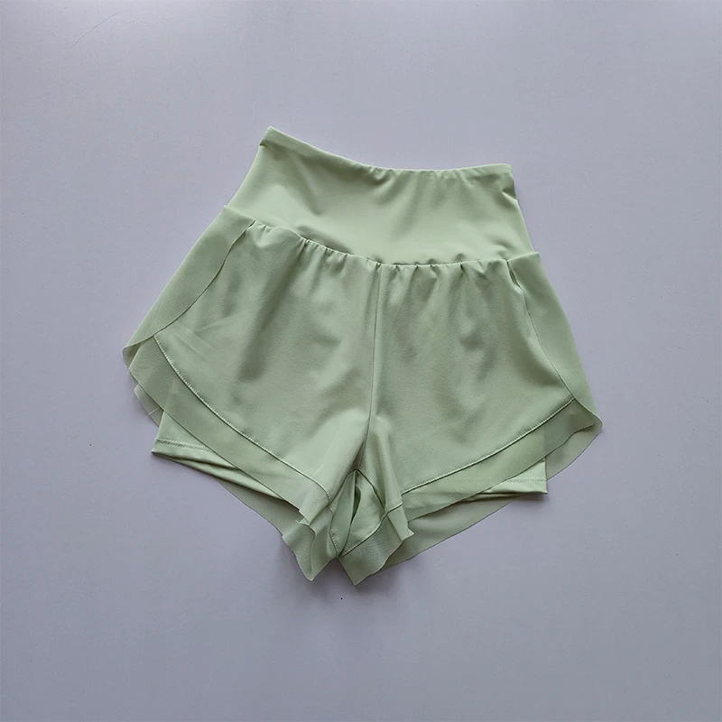 Summer Women's High-Waisted Sports Shorts Mesh Breathable Double-Layer Quick-Dry Gym Fitness Running Cycling Yoga Shorts - Image 7