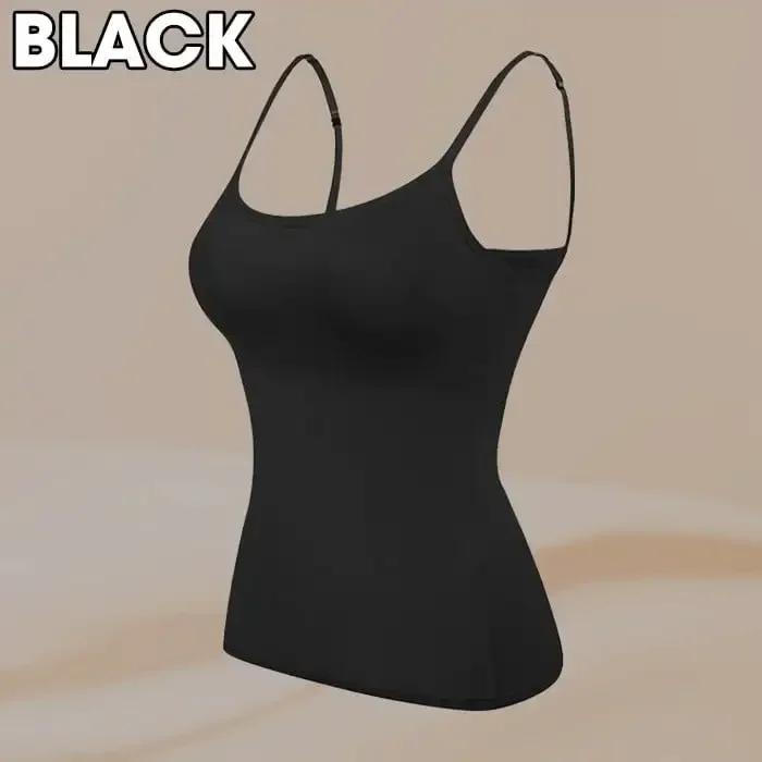 Sexy Women Tops Solid Padded Bra Spaghetti Camisole Top Women Vest Women Camisole with Built in Bra Cami Top Vest Tank Top 2024 - Image 12