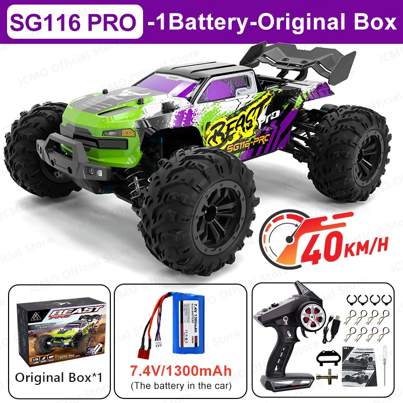 SG116MAX 80KM/H High Speed RC Car Brushless 4WD Off-Road Drift Remote Control Car 1:16 Professional Racing Cars SG116PRO 40KM/H - Image 9