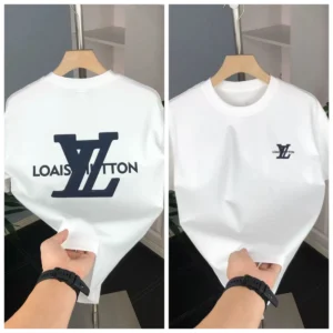2025 Trend autumn and winter print luxury brand cotton men's and women's short-sleeved T-shirts
