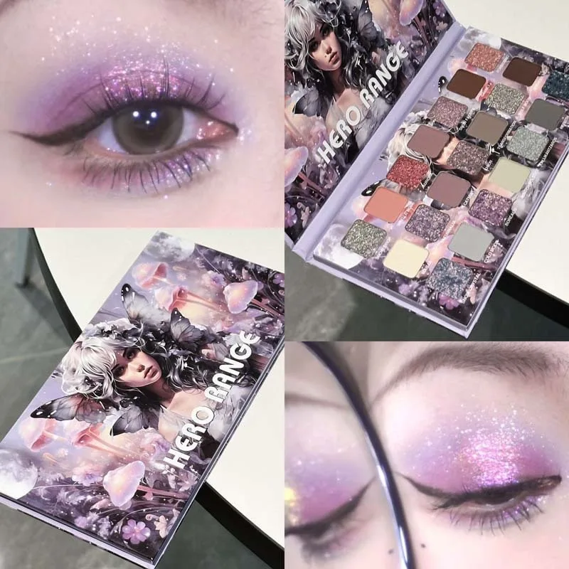 21-Color Chameleon Flashing Eyeshadow Palette Cold Moon Multi-functional Matte Shimmer Glitter Pigments Long-lasting Makeup - Image 3