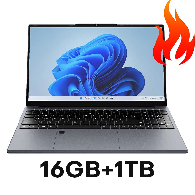 15.6" Ultra Slim Intel Core i7 6500U Laptop Computer Windows 11 16GB DDR4 1TB SSD Notebook PC Fingerprint Unlock Gaming Laptops - Image 7