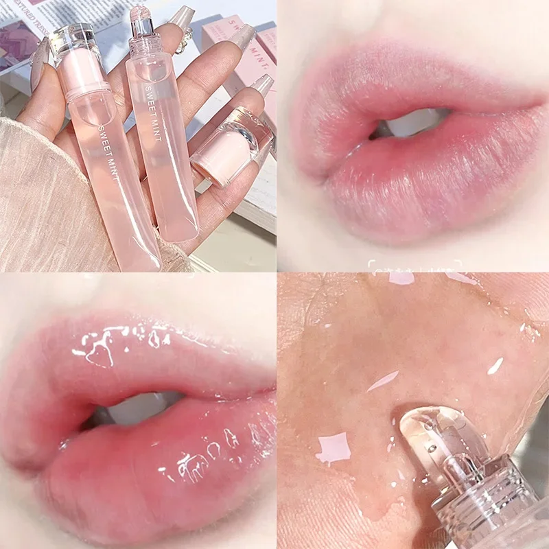 Crystal Jelly Lip Oil Plumping Mirror Lip Gloss Moisturizing Transparent Liquid Lipstick Long Lasting Lips Makeup Cosmetics - Image 3