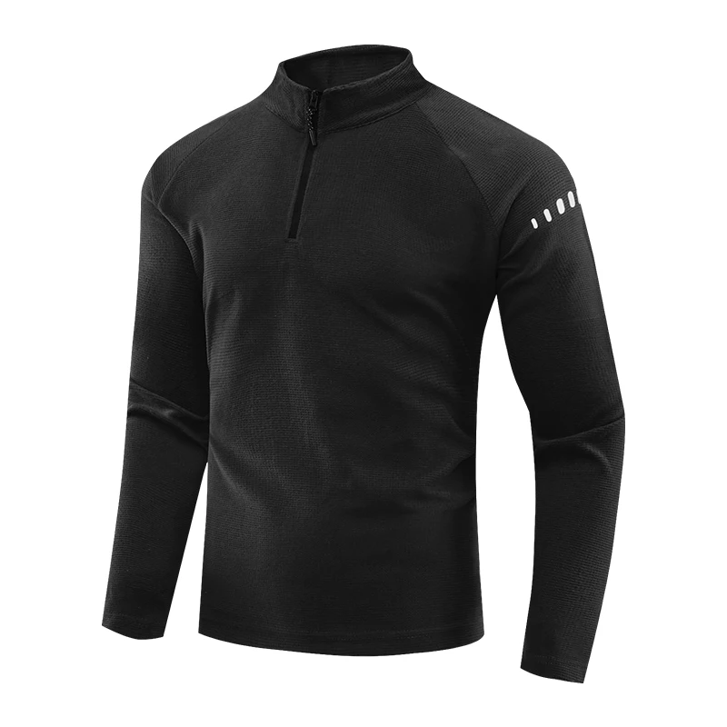 Running Long Sleeve T-shirt Reflective Men Sportswear Breathable Black Coat Gym Jogging Male Gym Fitness Spring Autumn Clothing - Image 10