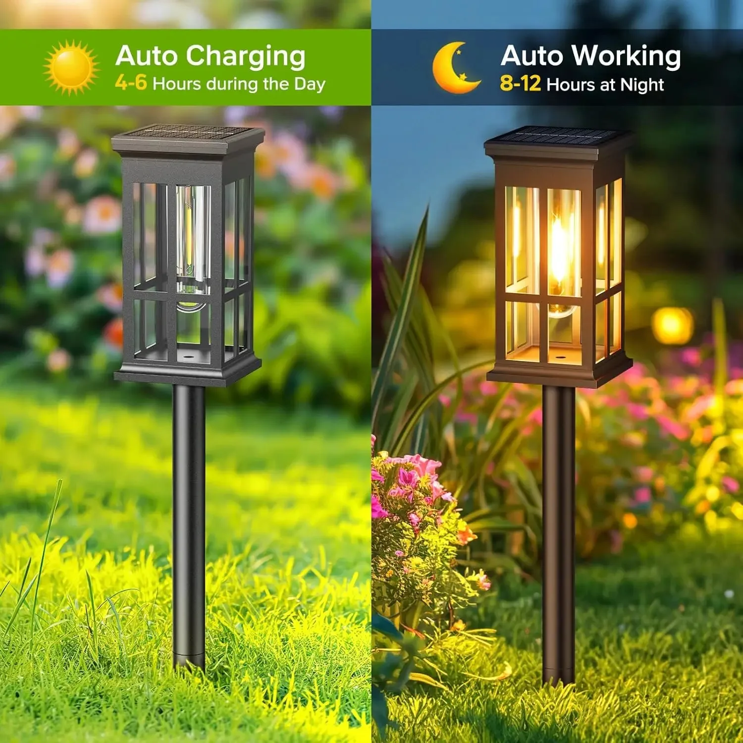 Solar Pathway Light Outdoor Solar Lamp Waterproof Landscape Lighting for Garden Yard Patio Walkway Driveway Camping Decor - Image 5