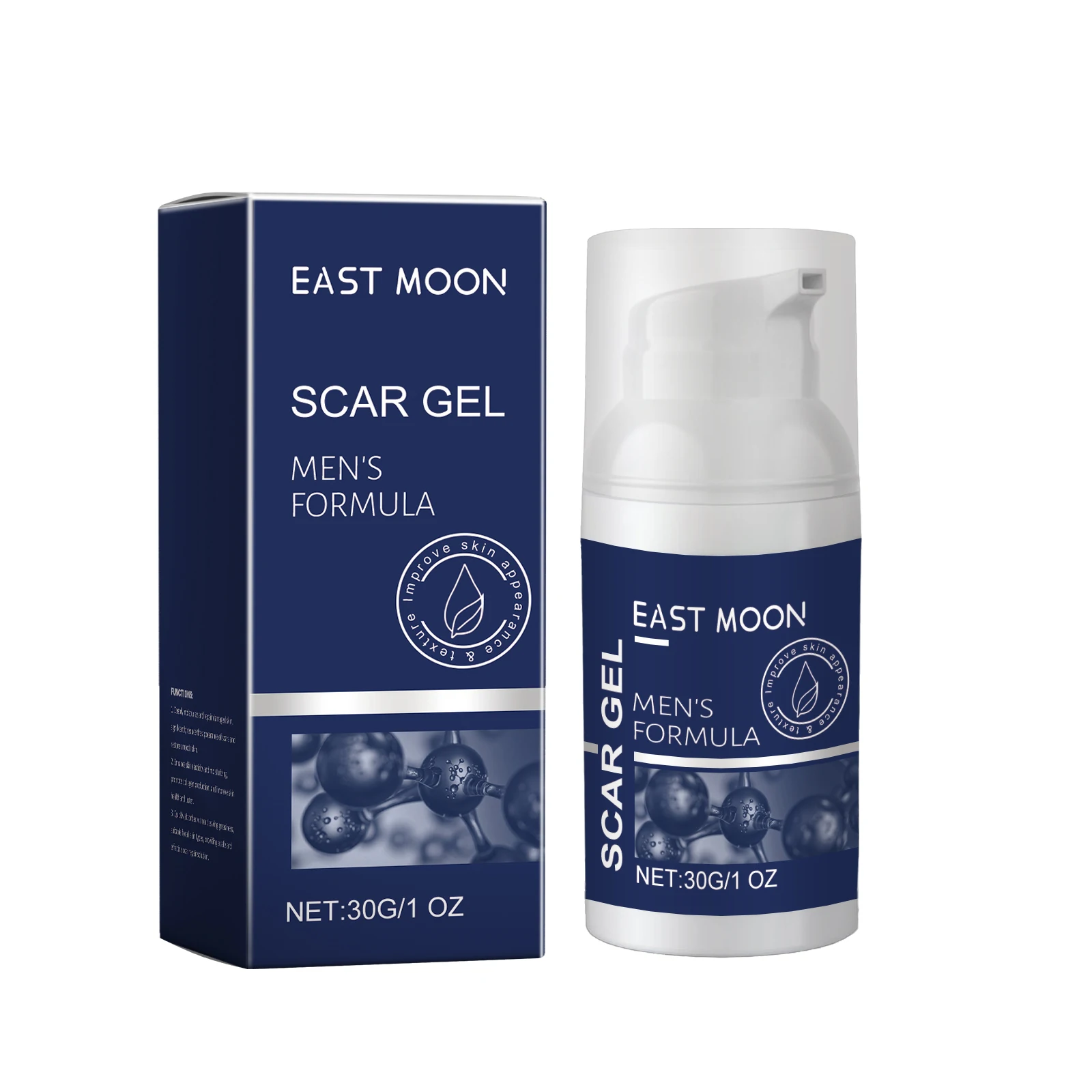 East Moon 30g Men's Skin Care Gel Collagen Scar Reduce Smoothing Skin Moisturize Quick Absorbed Light Lines Nourishing Care Gel - Image 8