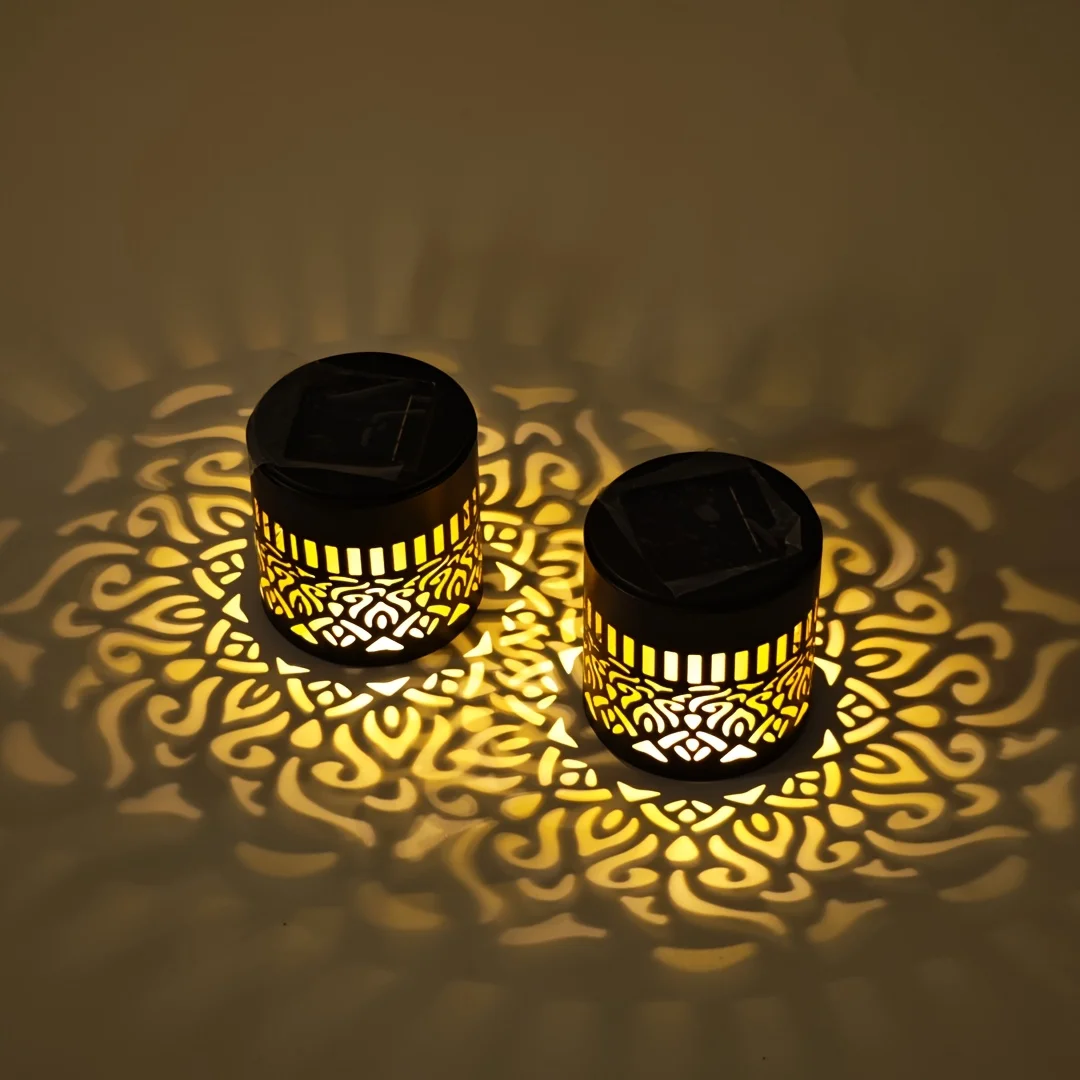 Solar-Powered Datura Lantern Light Wall Lamp Outdoor Garden Patio Walkway Decorations 1Pcs/2Pack Lighting for Garden Decor - Image 3