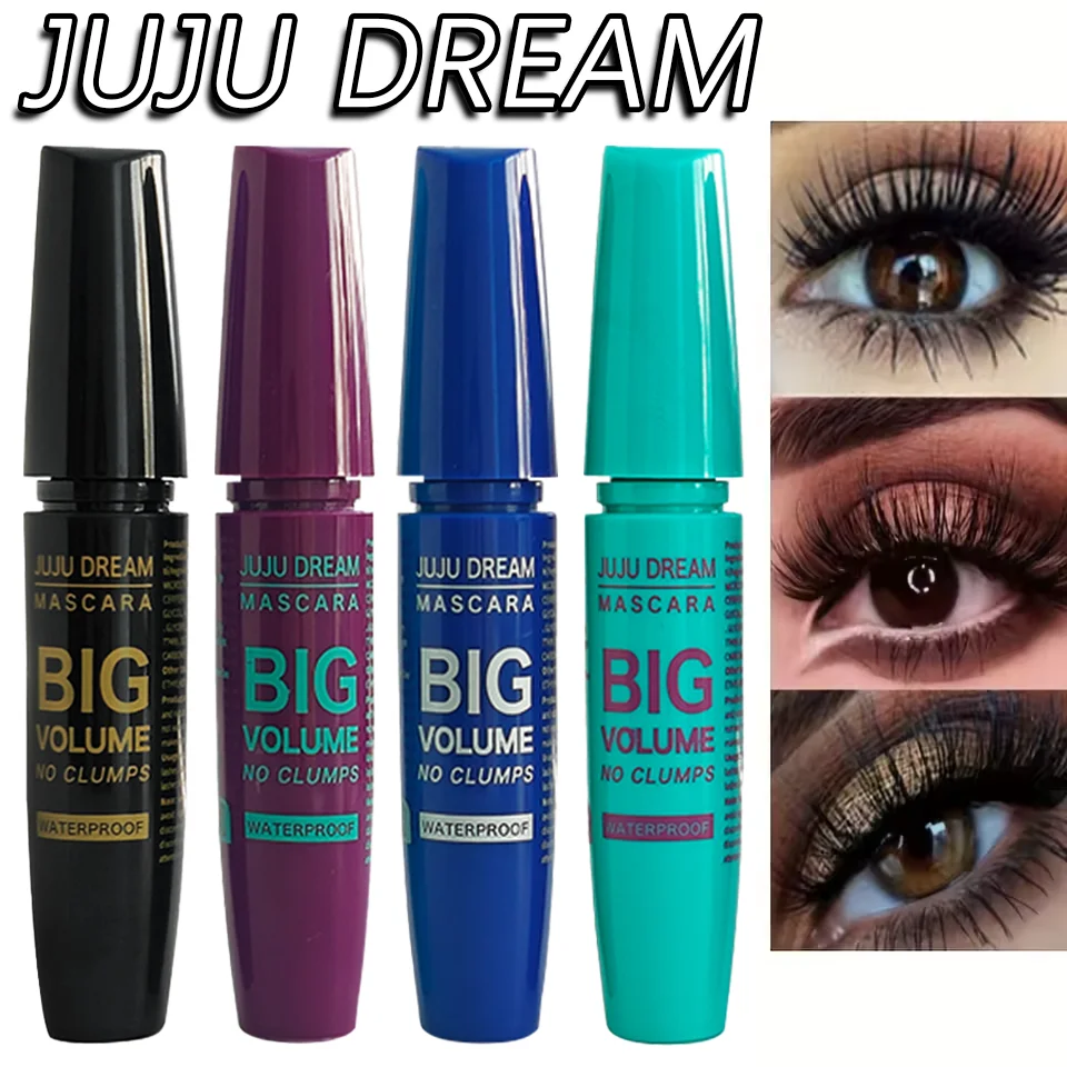4D Black Mascara Thickening Waterproof And Slender Eye Black Lengthening, Curly, Thick, Natural, Easy to Apply, Long-Lasting - Image 7