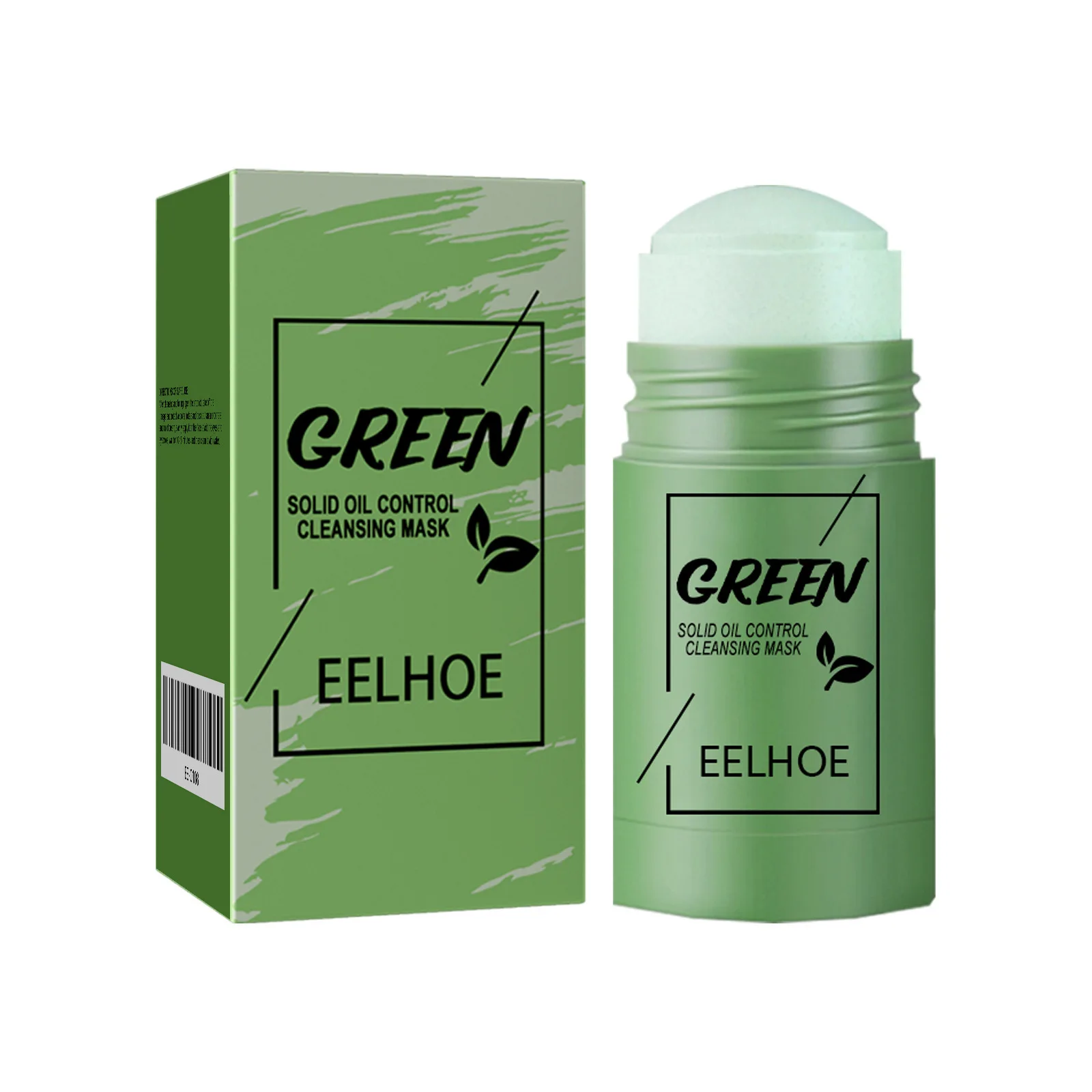 Eelhoe 40g Green Tea Cleansing Solid Face Mask Stick Acne Treatment Oil Control Moisture Remove Blackhead Clean Pores Face Mask - Image 5