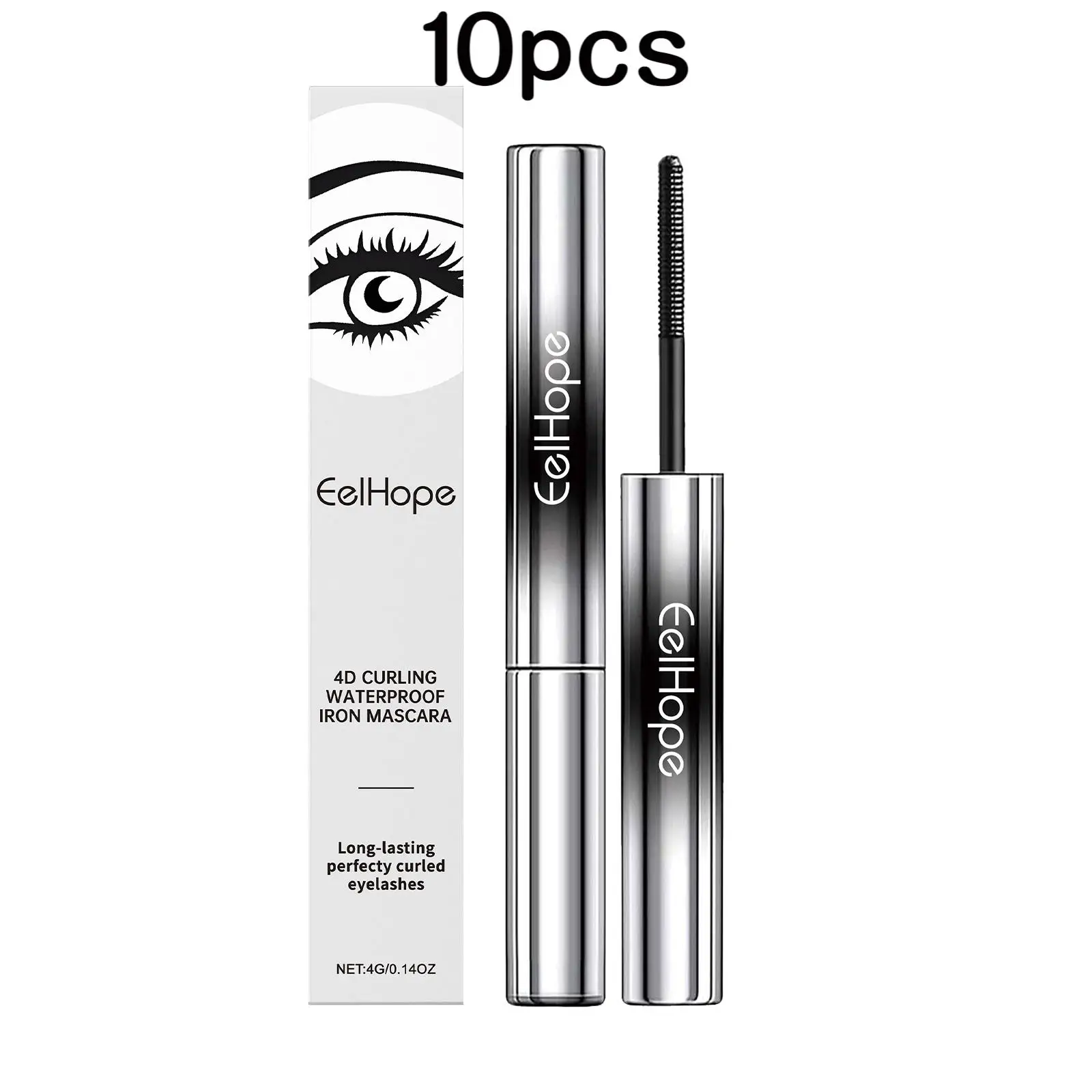 Eelhope 4g Eyelash Lengthening Mascara 4d Curly Thicken Eye Lash Long Lasting Makeup Waterproof Fast Dry Black Curling Mascara - Image 8