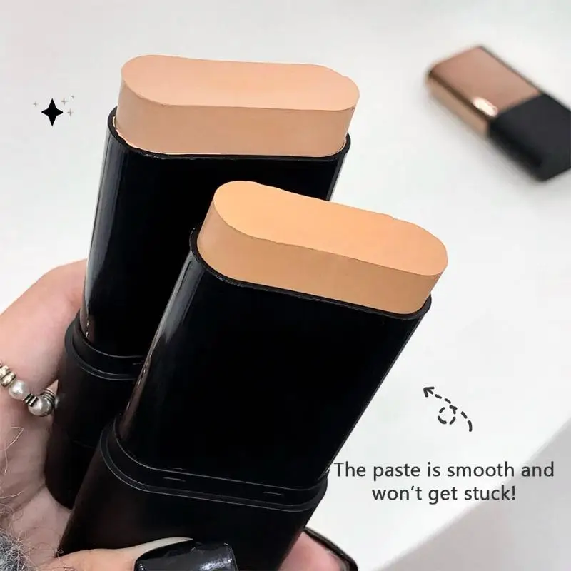 2-In-1 Concealer Foundation Stick Waterproof Sweatproof Full-Coverage Heavy-Duty Concealer Suitable For Skin Types(Dry, Oily) - Image 4