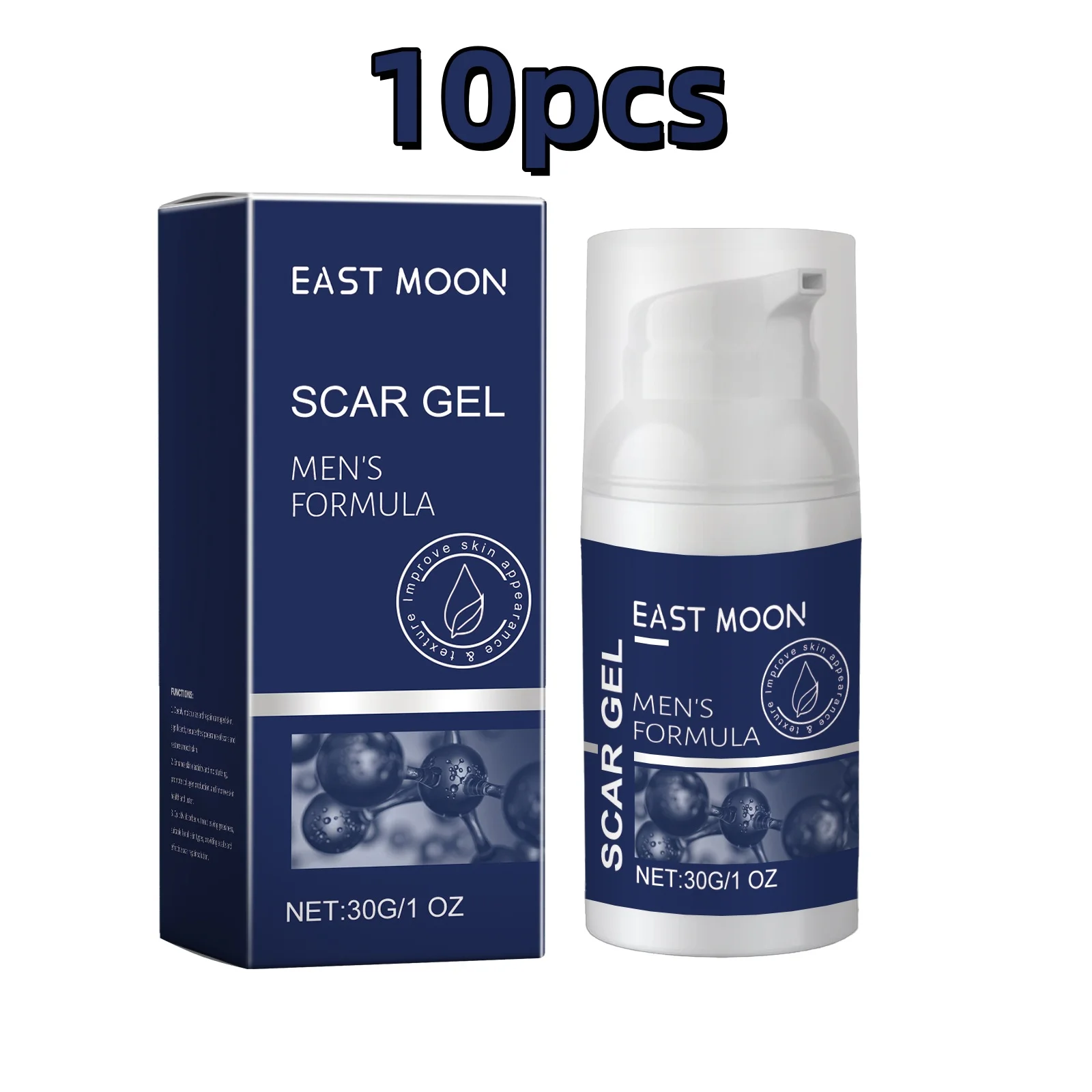 East Moon 30g Men's Skin Care Gel Collagen Scar Reduce Smoothing Skin Moisturize Quick Absorbed Light Lines Nourishing Care Gel - Image 7
