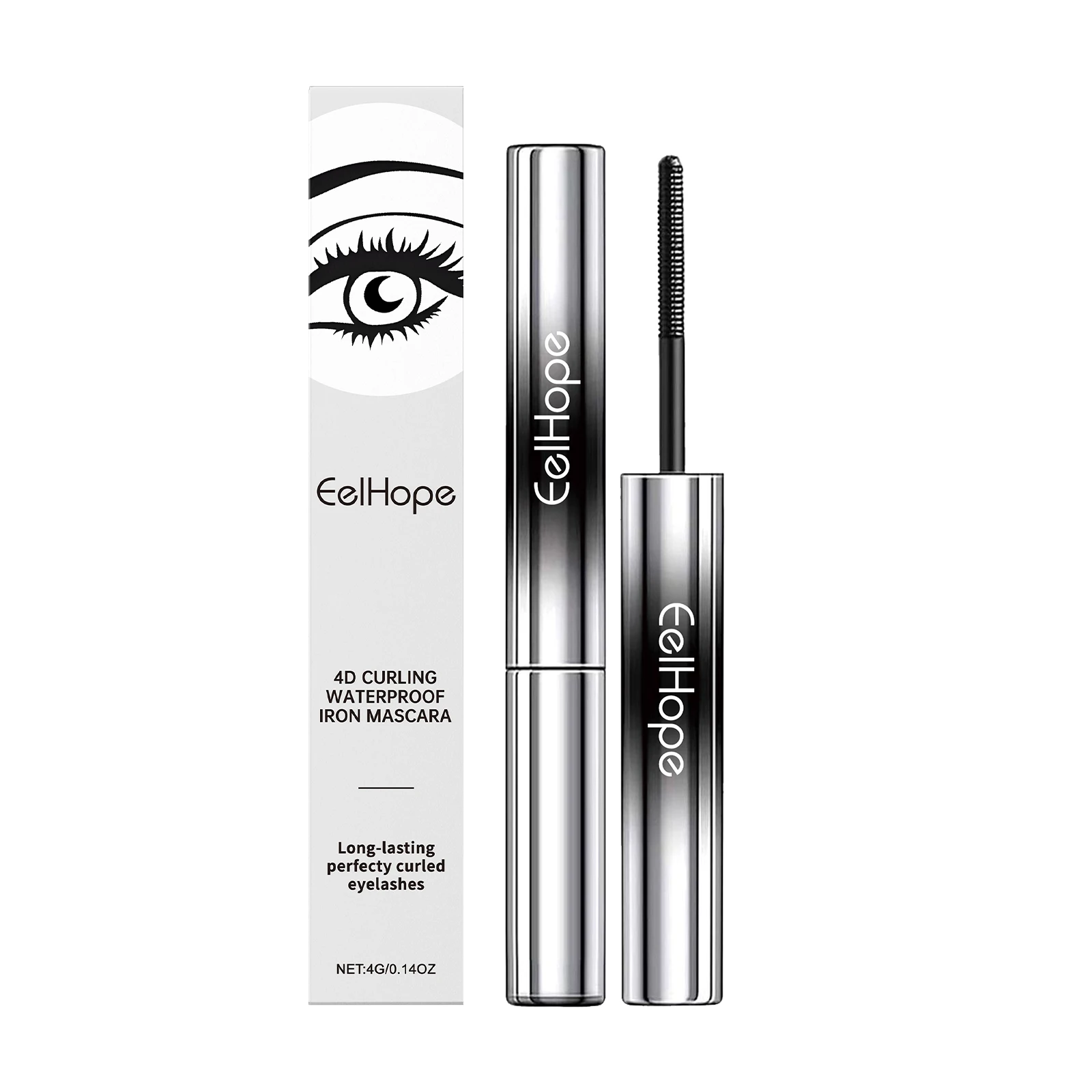 Eelhope 4g Eyelash Lengthening Mascara 4d Curly Thicken Eye Lash Long Lasting Makeup Waterproof Fast Dry Black Curling Mascara - Image 7