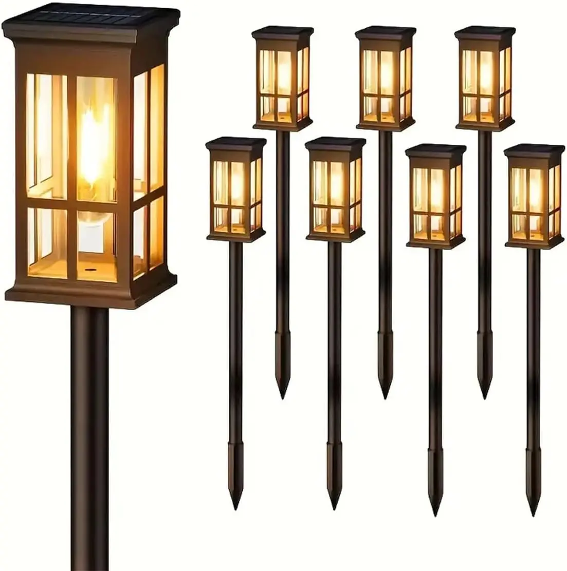 Solar Pathway Light Outdoor Solar Lamp Waterproof Landscape Lighting for Garden Yard Patio Walkway Driveway Camping Decor - Image 8
