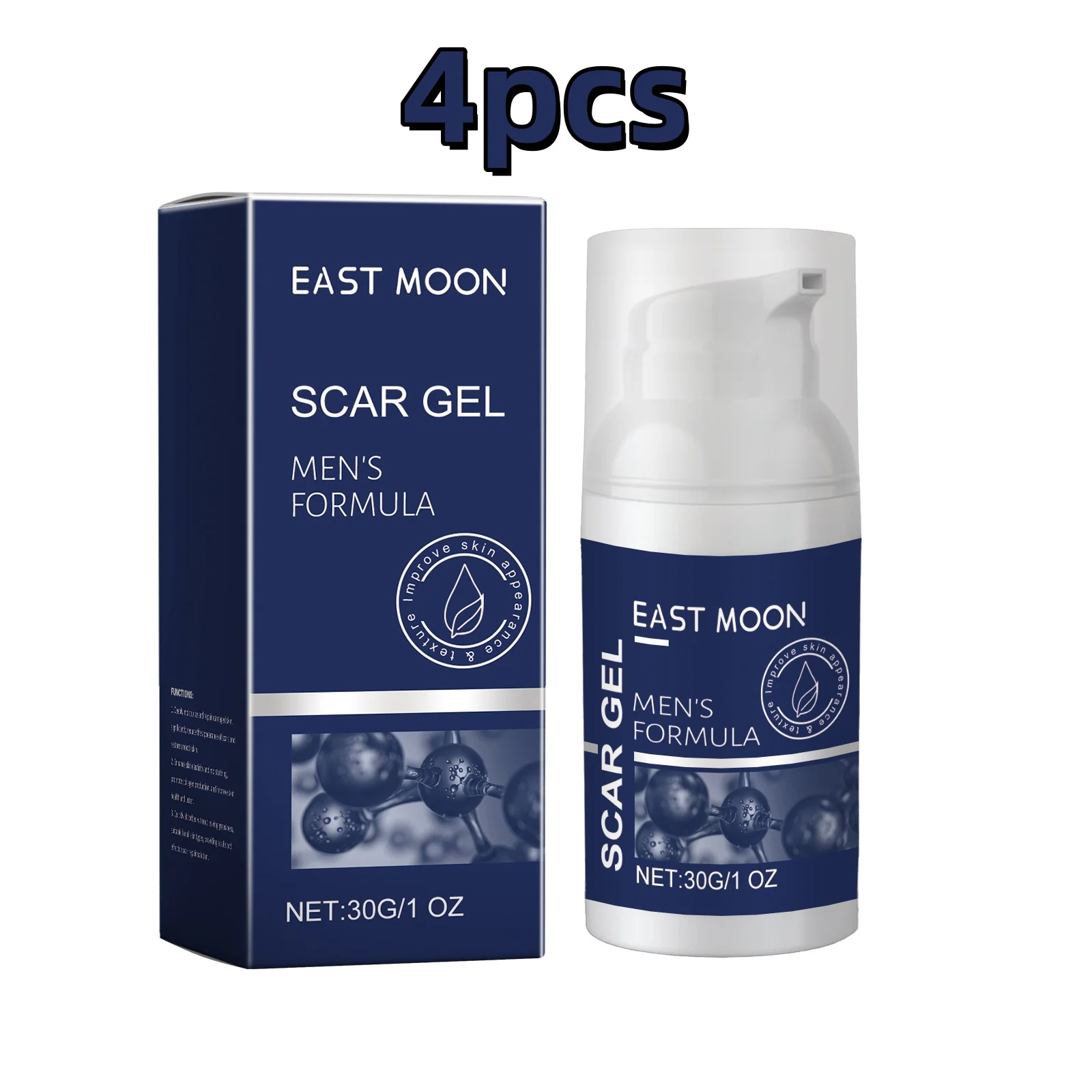 East Moon 30g Men's Skin Care Gel Collagen Scar Reduce Smoothing Skin Moisturize Quick Absorbed Light Lines Nourishing Care Gel - Image 9