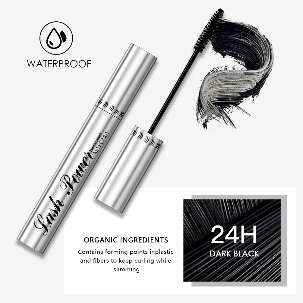 2pcs/set Black Mascara Beauty Makeup 4D Curling Lash Eyelash Extension Waterproof Liquid Volume Mascara Long-wearing Cosmetic - Image 4