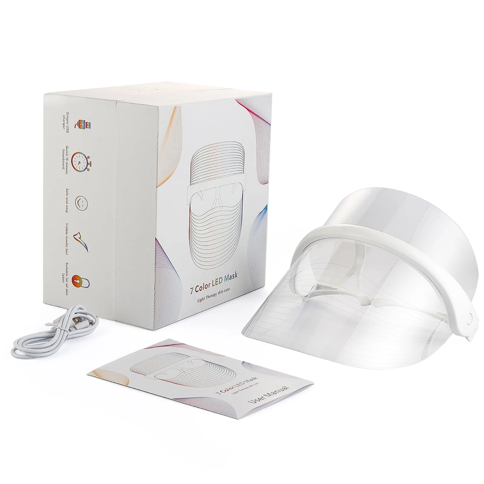 7 Colors LED Light Therapy Face Mask Photon Instrument Anti-aging Anti Acne Wrinkle Removal Skin Tighten Beatuy SPA Treatment - Image 6
