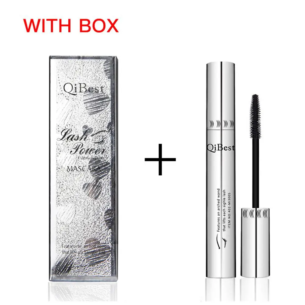 QIBEST Black Mascara Eyelashes Mascara 4D Silky Eyelashes Lengthening Eyelashes Makeup Waterproof Mascara Volume Eye Cosmetics - Image 9