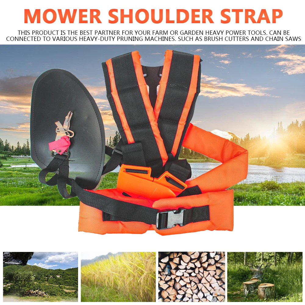 Strimmer Padded Belt for Brush Cutter Trimmer Garden Pruner Comfortable Labor Saving W Shape Double Shoulder Harness Strap - Image 5