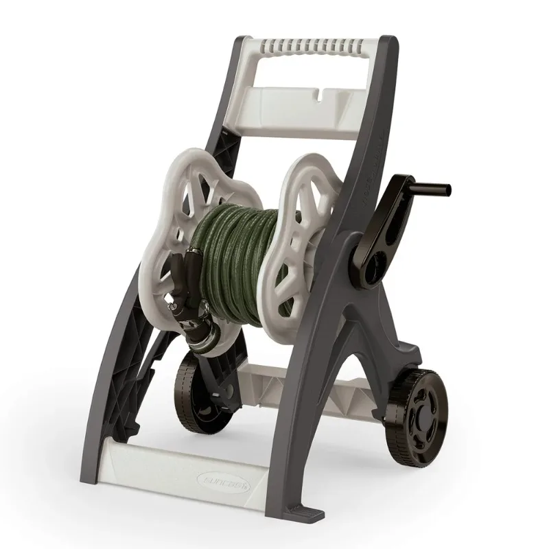 Suncast 175 ft. Hosemobile Hose Reel Cart, Mocha and Taupe - Image 5
