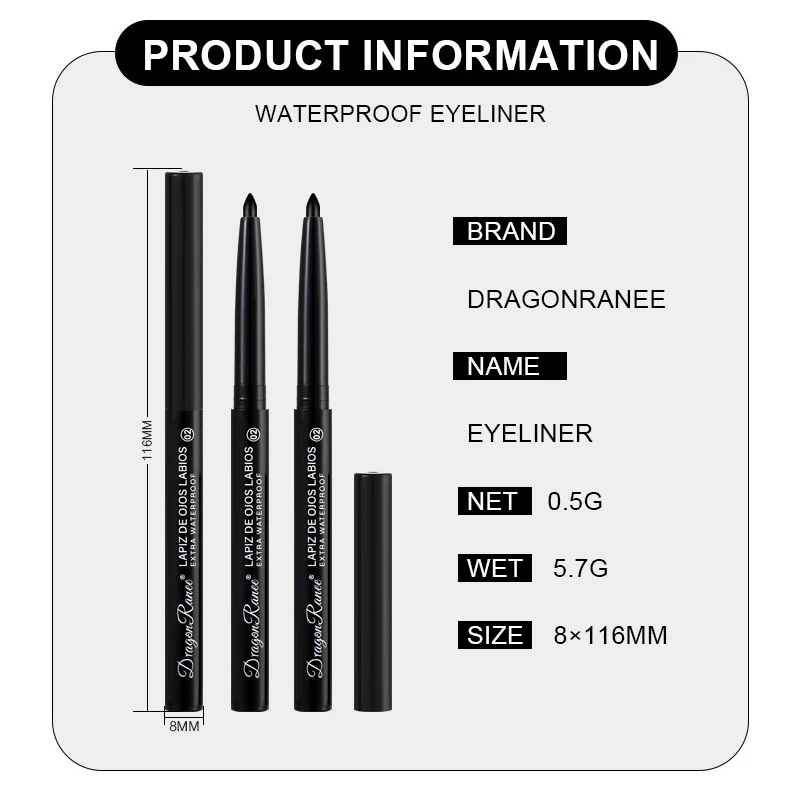 Matte/Pearlescent Eyeliner Gel Pencil Smooth Waterproof White Black Eye Liner Lying Silkworm Pen Cream Makeup for Eyes - Image 6