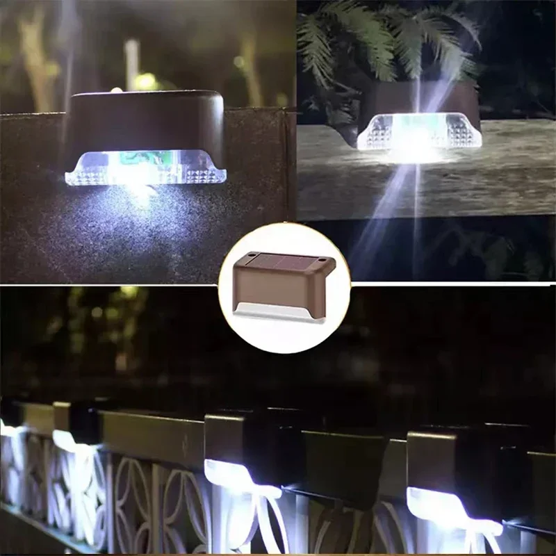 4/8/12Pcs Solar Deck Lights Outdoor Waterproof LED Fence Lights Step Garden Decorate Lamp for Patio Stairs Railing Pathway - Image 7