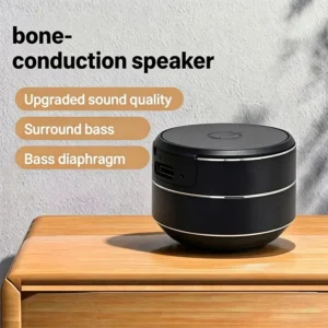 Bone conduction wireless speaker, 5W powerful sound quality, portable for kitchen/bedroom/outdoor use. Audio bone conduction wir