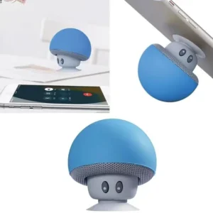 Mini Bluetooth Speakers Cute Mushroom Design Portable Wireless Sound Box For PC Suction Cup Phone Holder Walkman for Girls Pink