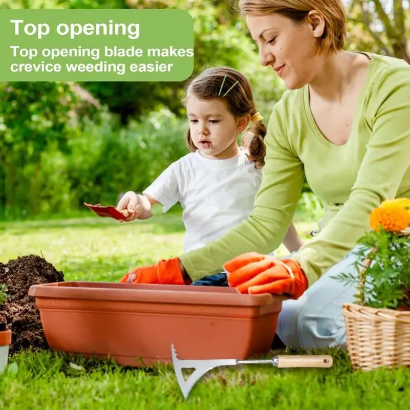 Garden Weeding Tool Weeding Puller Manual Crack Weeder Weed Extractor Removal Agricultural Bonsai Supplies Hand Tool - Image 4