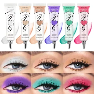 VERONNI 6-Color Eye & Face Primer – Multi-Use for Eyelids, Under-Eyes & Cheeks, Smooth Finish, Long-Lasting, Crease-Resistant
