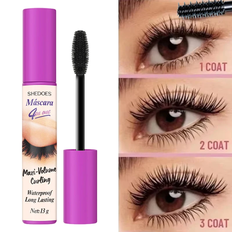 5D Waterproof Mascara Eyelashes Lengthening Long Lasting Silky Lash Black Eyelashes Extension Make Up Beauty Eye Korean Cosmetic - Image 3