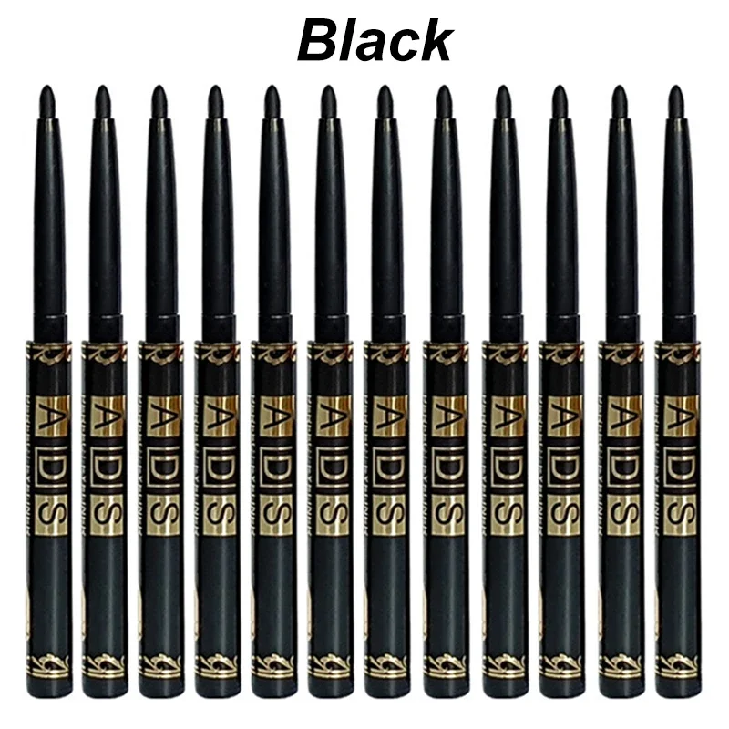 1/2/5/12pcs Waterproof & Sweat-Proof Black Eyeliner Pencil Eye Liner Gel Pen Long-Lasting Anti-smudging for Bold Eye Makeup - Image 8