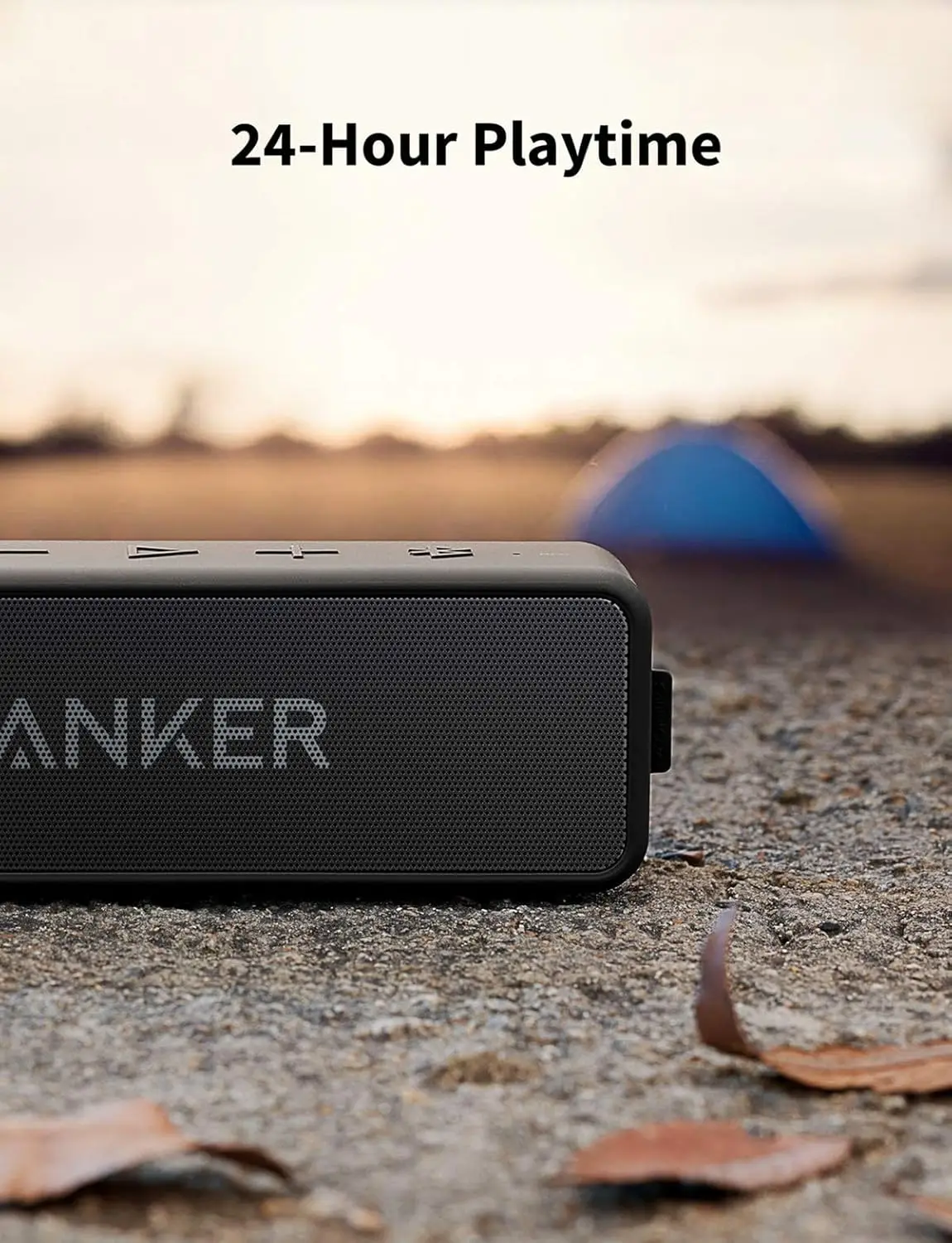 Anker Soundcore 2 Portable Bluetooth Speaker with Stereo Sound, Bluetooth 5, IPX7 Waterproof, 24-Hour Playtime (Refurbished) - Image 5