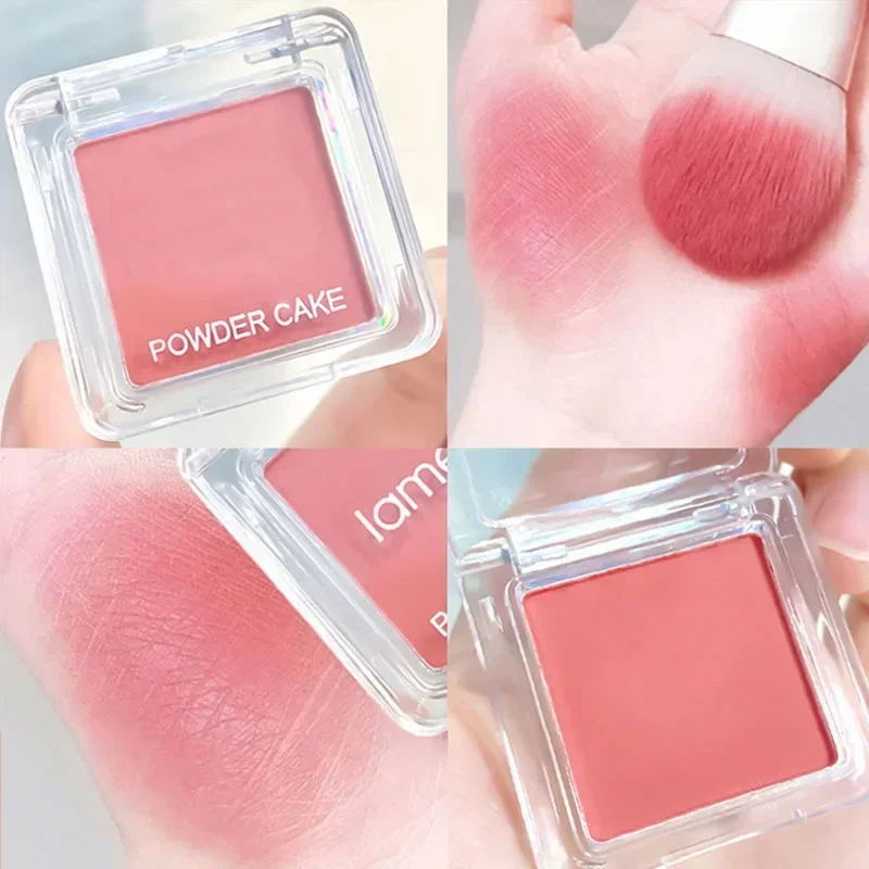 Face Blusher Matte Natural Cheek Tint Brighten Face Waterproof Face Contouring Cosmetics Blush Powder Soft Female Makeup 1pcs - Image 7