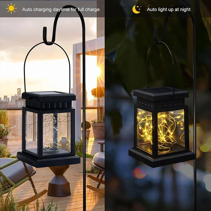 1~3Pack Solar Lights Outdoor Hanging Lanterns Waterproof LED String Lamp For Garden Table Party Decorative Patio Yard Lawn - Image 6