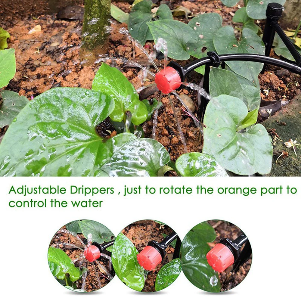 30-100PCS 4/7mm Garden Irrigation Nozzle Adjustable Dripper Sprinkler Emitter Micro Drip Balcony Yard Greenhouse Watering Spray - Image 2