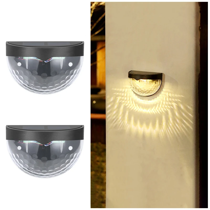 2PCS Solar Wall Lamp, 6LEDs Outdoor Waterproof Solar Light Warm White, for Yard, Garage, Garden, Porch, Fence, Driveway, Railing - Image 7