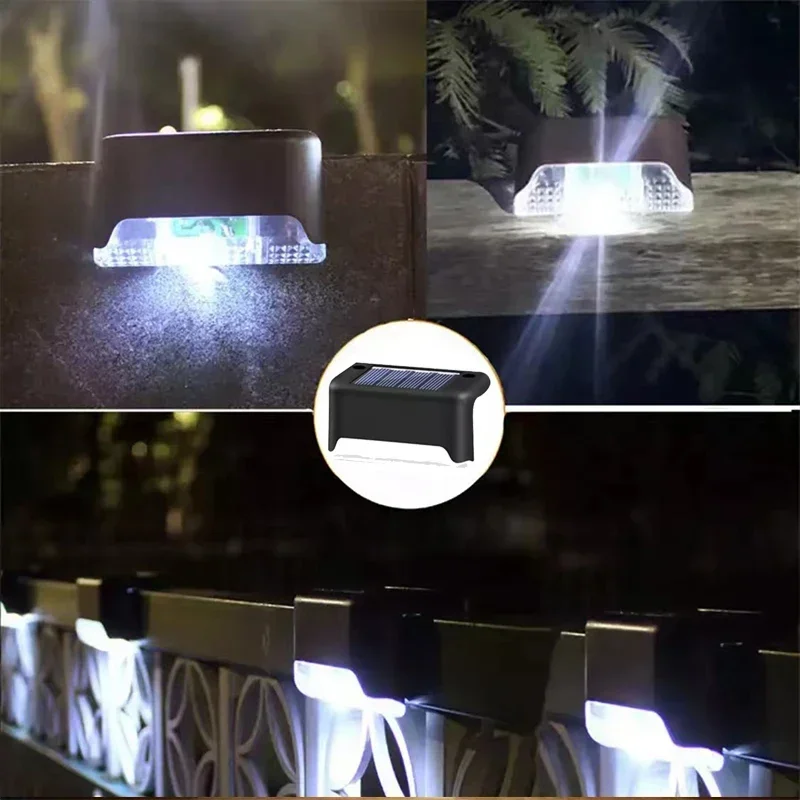 4/8/12Pcs Solar Deck Lights Outdoor Waterproof LED Fence Lights Step Garden Decorate Lamp for Patio Stairs Railing Pathway - Image 10