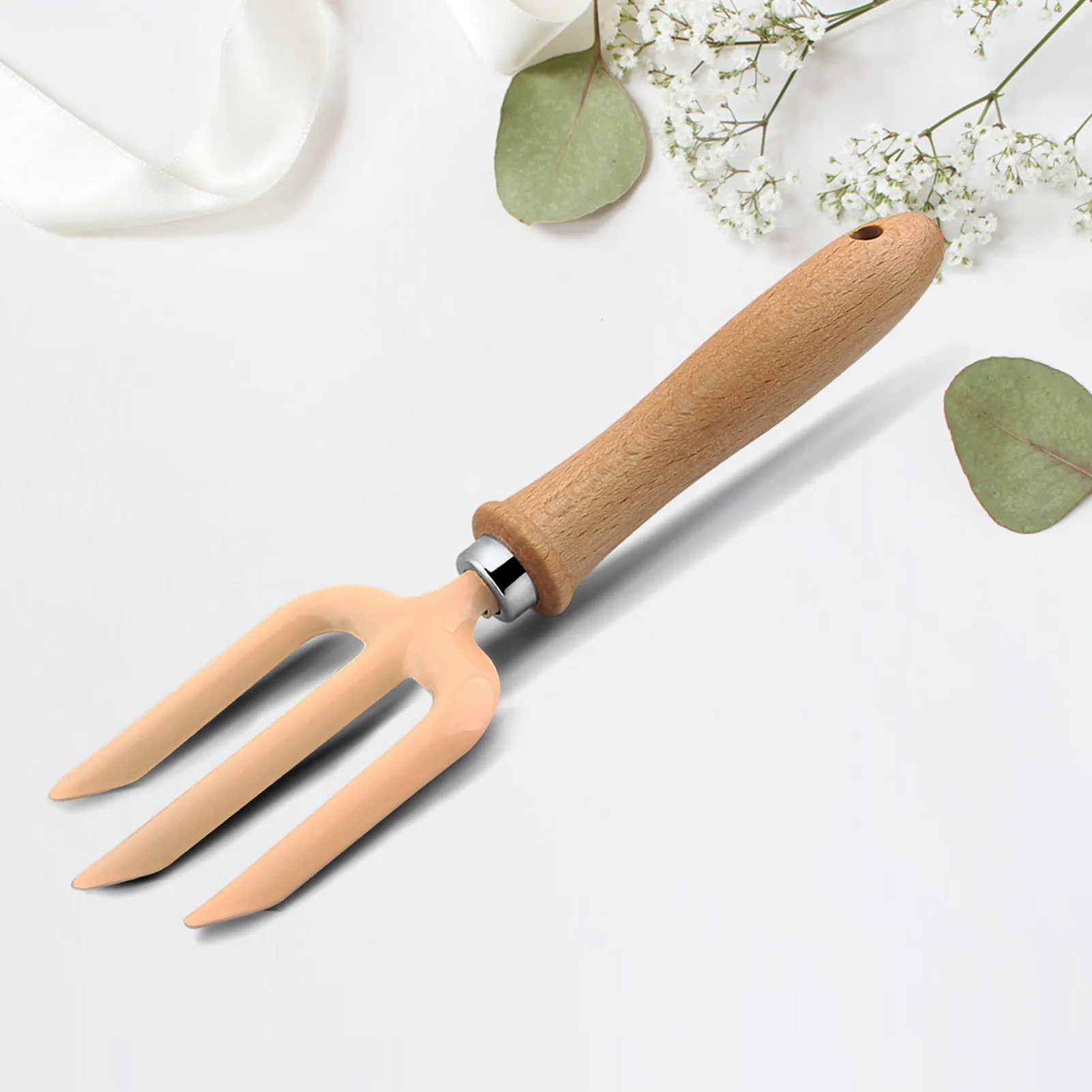 Little Gardener Tool Set Colorful Safe Tools with Wood Hand Shovel Rake Fork Set Gardening Gifts for Kids Girls - Image 6