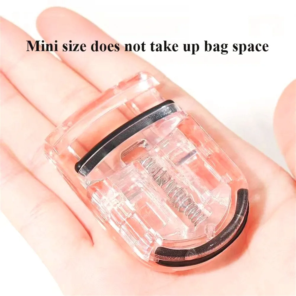 Portable Eyelash Curler with Replacement Pads – Mini Long-Lasting Lash Curler Beauty Tool for Perfect Curl